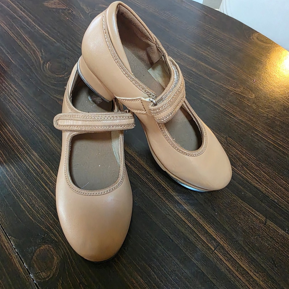 Foralod Mary Jane Tap Shoes for Girls size 3.5 Dance Shoes